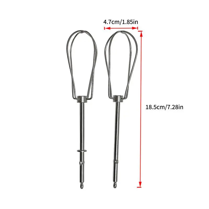 Stainless Steel Whisk Attachments Set of 2 | Hand Mixer Heads Mixer Whisk Attachment Axl