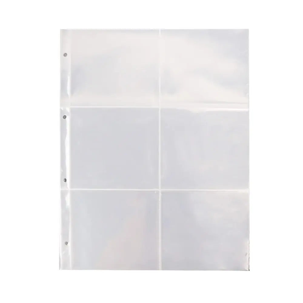 A4 Clear Photo Album Refill Pages – 4-Ring Binder Card Sleeves Binder Refill Pages Axl 6 Girds