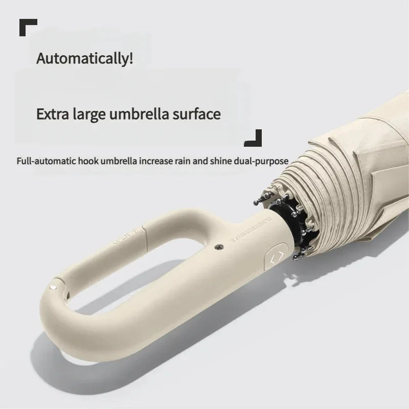20-Bone Windproof Auto Folding Umbrella – 105cm Men's Large Folding Umbrella Axl