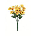 Silk Daisy Artificial Flower Bouquet – Wedding & Home Decor Artificial Flower Bouquet Axl YELLOW 1 piece