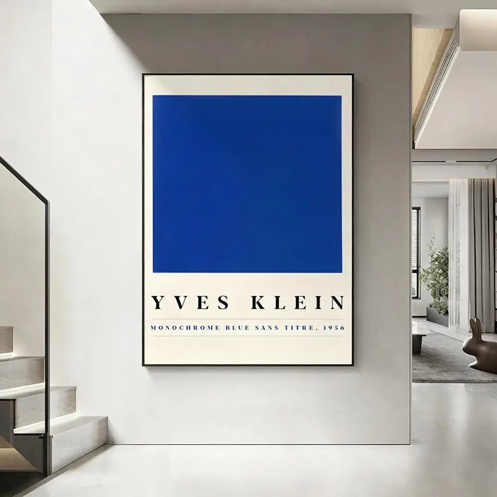 Yves Klein Art Poster – HD Modern Wall Decor | Home & Bar Wall Art Poster Axl White3 50X70cmNoframe