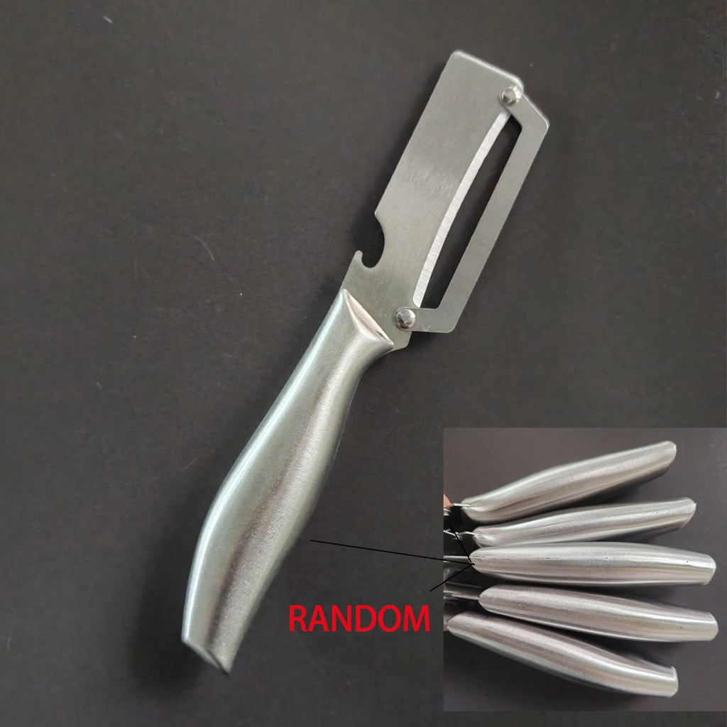 Stainless Steel Multi-Function Vegetable & Fruit Peeler Vegetable Peeler Axl 1pc Random style