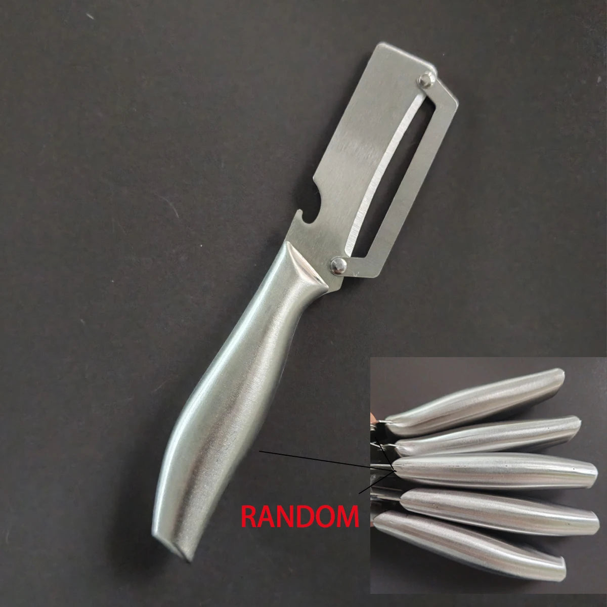 Stainless Steel Multi-Function Vegetable & Fruit Peeler Vegetable Peeler Axl 1pc Random style