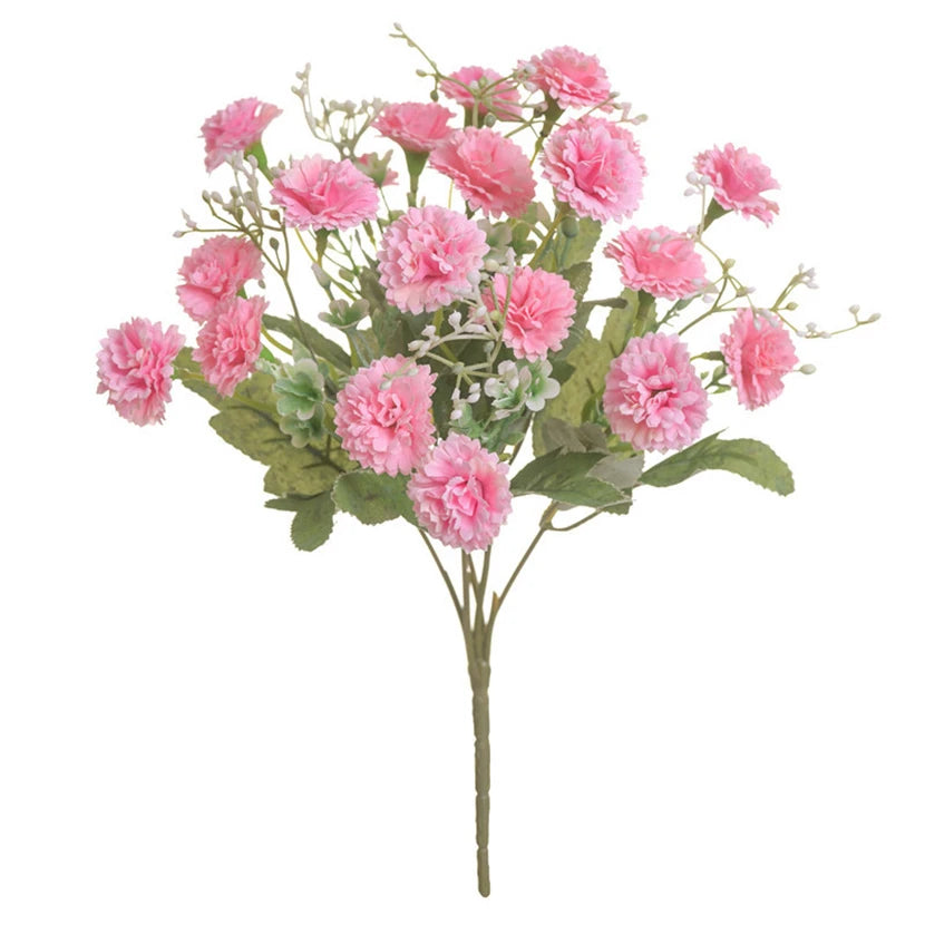 Silk Orange Hydrangea Artificial Flowers | Wedding & Home Decor Artificial Flowers Axl deep pink