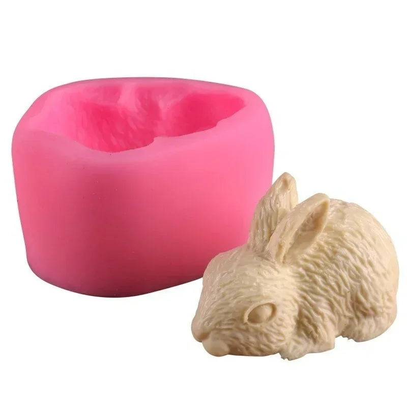 Rabbit Silicone Mold – Chocolate, Fondant, Cake & Soap Silicone Baking Mold Axl