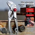 4-Inch Adjustable Mini Pliers – 3-in-1 Multifunctional Tool Adjustable Mini Pliers Axl 1 Silver