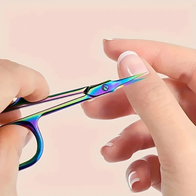 Precision Stainless Steel Cuticle Scissors – Comfort Grip Cuticle Scissors Axl