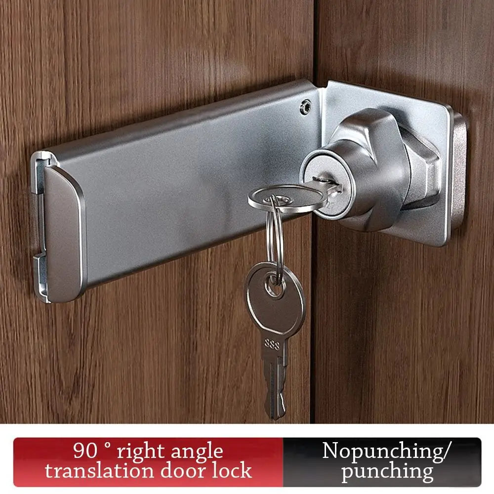 Stainless Steel 90° Door Hasp Clasp Lock – Shed & Gate Security Door Hasp Lock Axl
