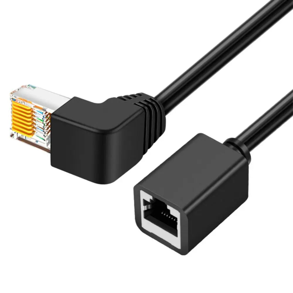 90° Angled RJ45 CAT6 Ethernet Extension Cable – Up/Down/Left/Right Ethernet Extension Cable Axl Up Angled