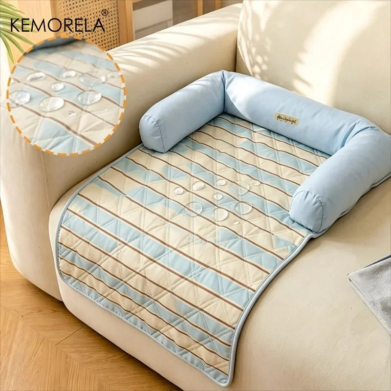 KEMORELA Cooling Pet Bed Cushion – Non-Slip Washable Dog & Cat Mat Pet Bed Cushion Axl