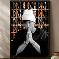 Eminem HD PVC Self-Stick Wall Poster – Waterproof Music Decor Wall Art Poster Axl White10 15X20cmNoframe