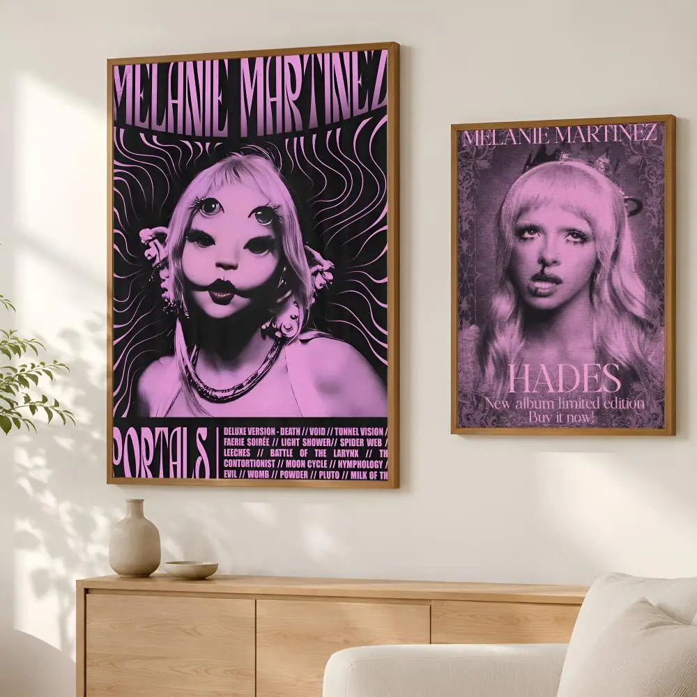 Melanie Martinez HD PVC Wall Poster – Self-Stick Waterproof Decor Wall Art Poster Axl