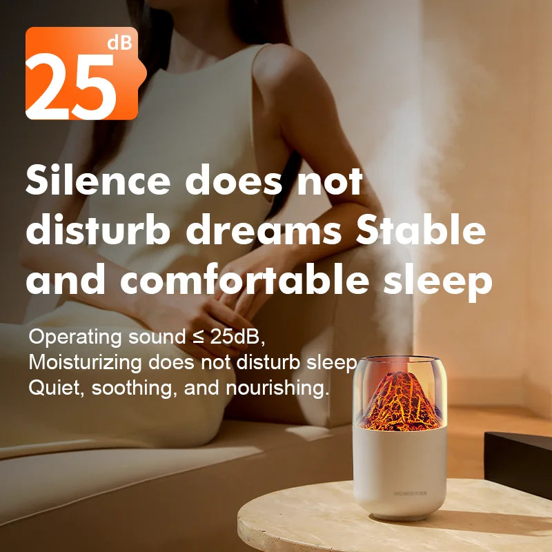 BALASHOV Mini USB Volcano Humidifier – Silent Desktop Mist Lamp Desktop Humidifier Axl