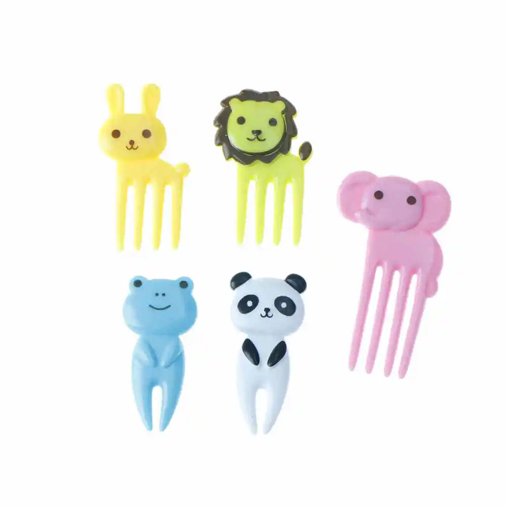 10-Piece Kids Animal Cartoon Fruit Picks – Bento Lunch Decor Bento Food Picks Axl