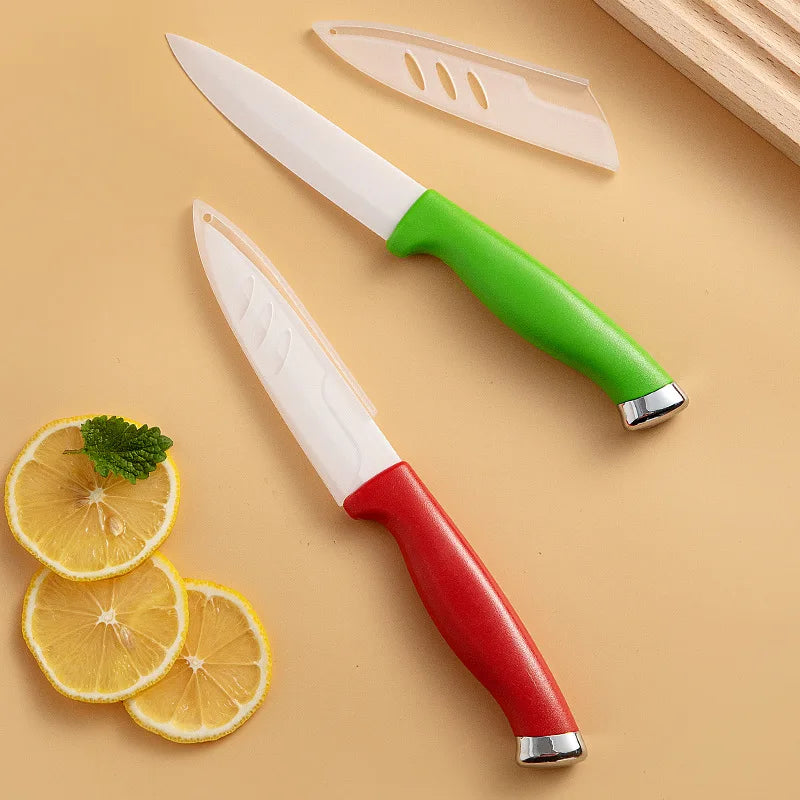 Professional Ceramic Kitchen Knife Set with Sleeve – 1 or 3 Pc Ceramic Knife Set Axl
