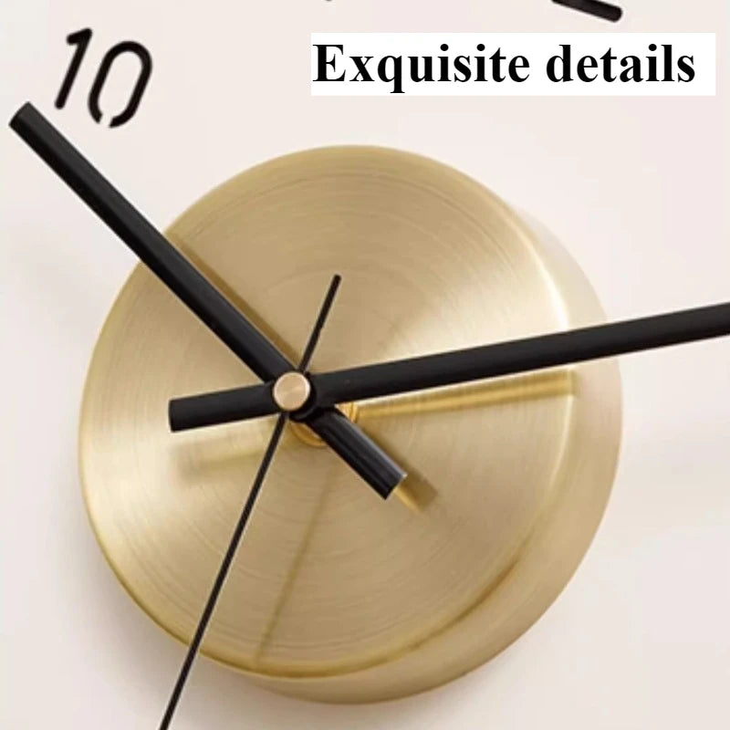 60cm Nordic Silent Wall Clock – Light Luxury Home Décor Silent Wall Clock Axl