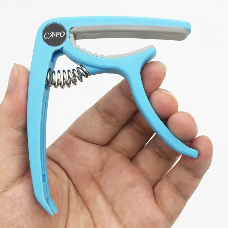 Plastic Guitar Capo – 6-String Acoustic & Electric Guitar Guitar Capo Axl Blue