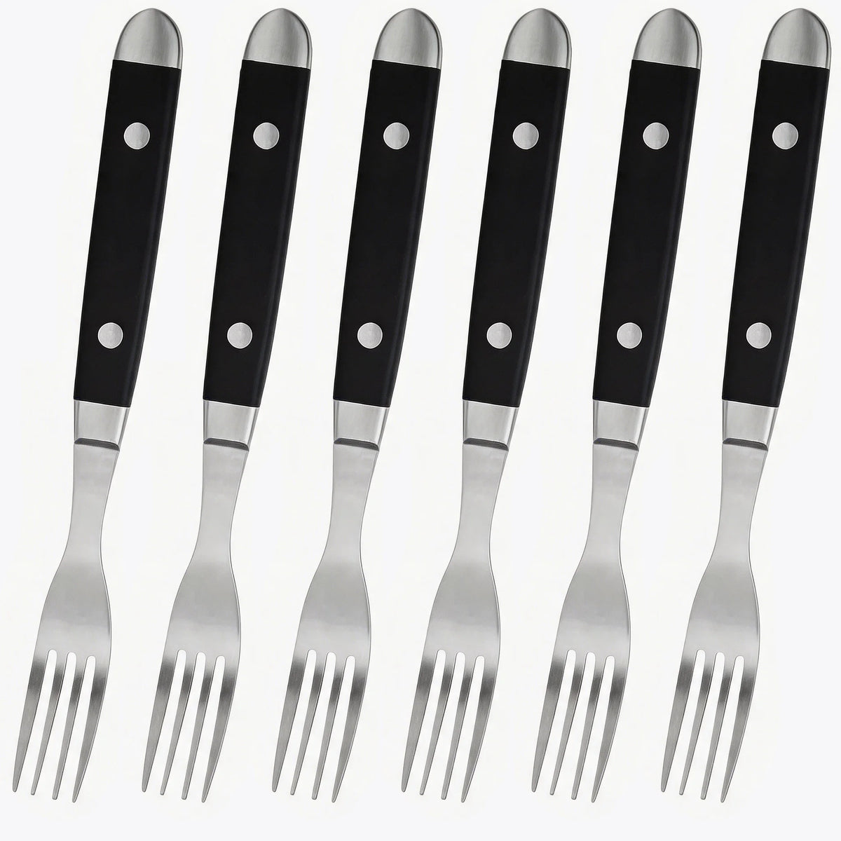 Stainless Steel Steak Fork Set with Ergonomic Handle | 1–8 Pcs Steak Fork Set Axl 6pcs
