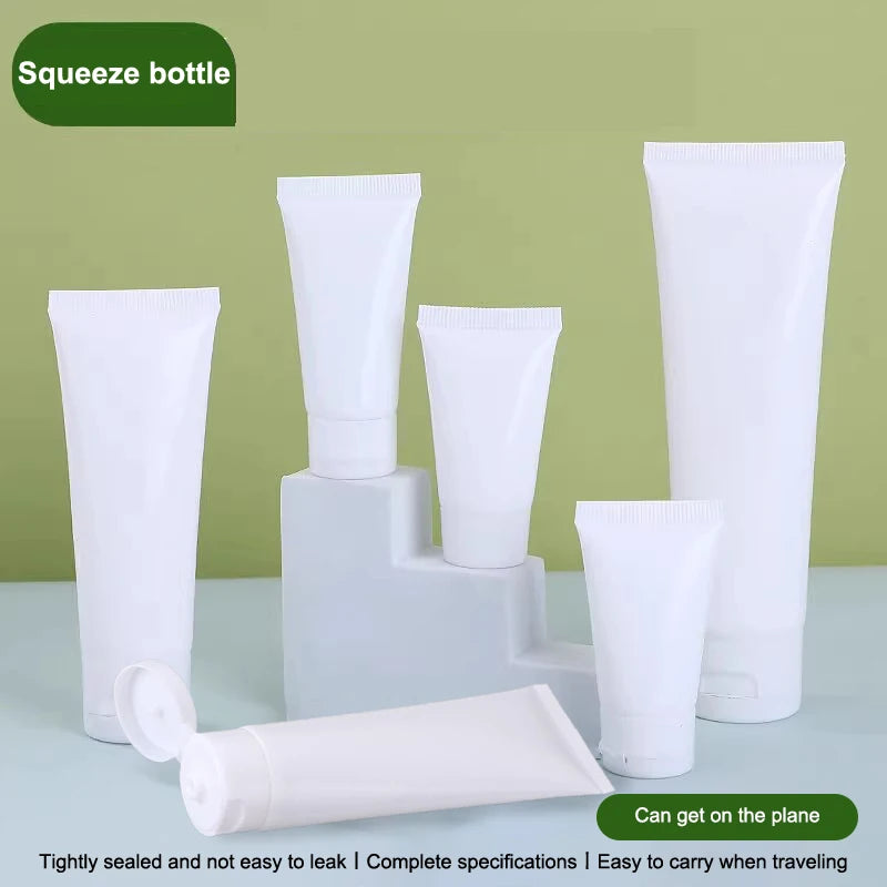 10 Pcs Empty Refillable Squeeze Tubes | Flip Top Lotion Containers Refillable Squeeze Tubes Axl