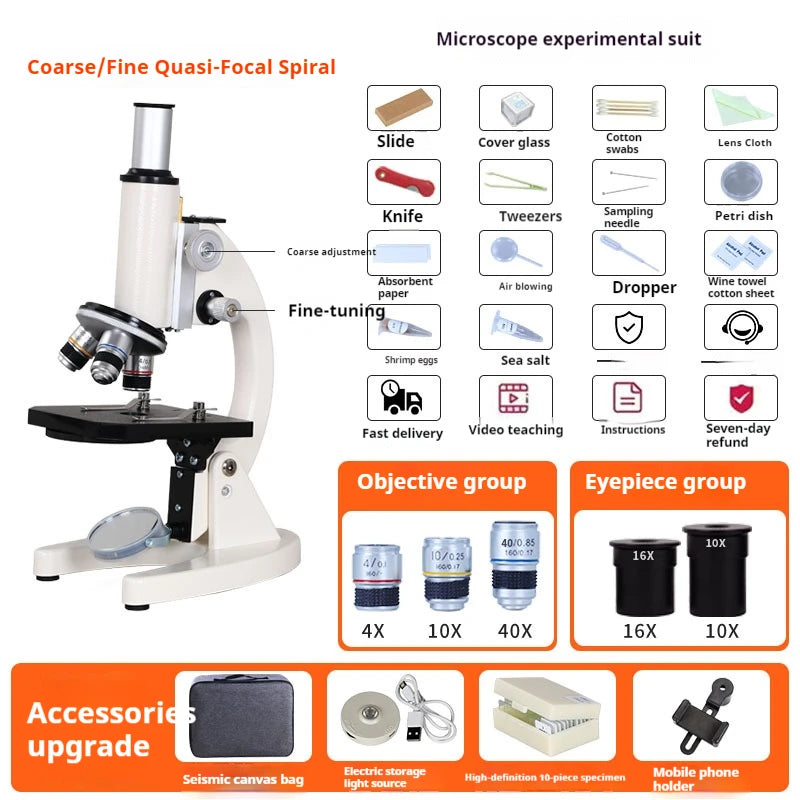 Axl Optical Microscope for Kids – Up to 500x | School Science Student Optical Microscope Axl 3