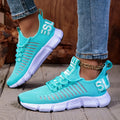 AZGB Pink Mesh Sneakers – Lightweight Women's Sports Shoes Athletic Sneakers Axl Light Blue 37
