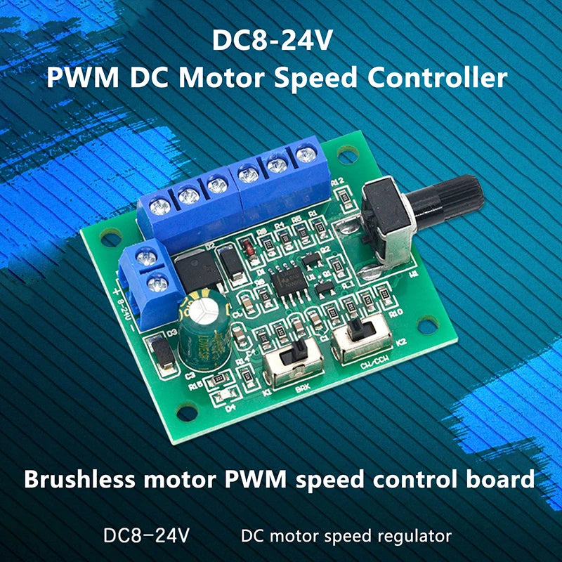 DC 8V-24V Brushless Motor PWM Speed Controller Driver Board Motor Driver Board Axl Default Title