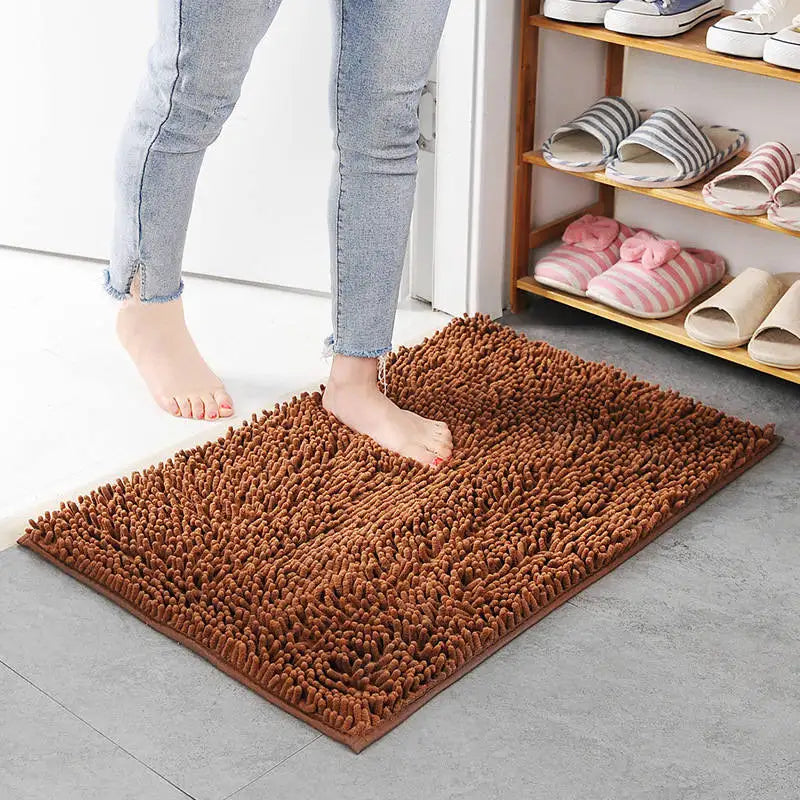 Thick Memory Foam Bath Mat – Absorbent Non-Slip Bathroom Rug Bath Mat Rug Axl Coffee about 40x60cm