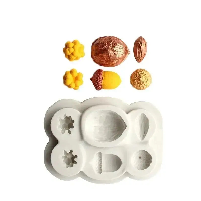 Silicone Nut Chocolate Mold – Fondant, Candy & Cookie Decor Silicone Baking Mold Axl
