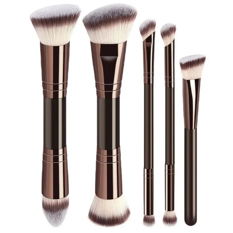 Professional Dual-Ended Makeup Brush Set – 4/5/6 Pcs Travel Makeup Brush Set Axl A3