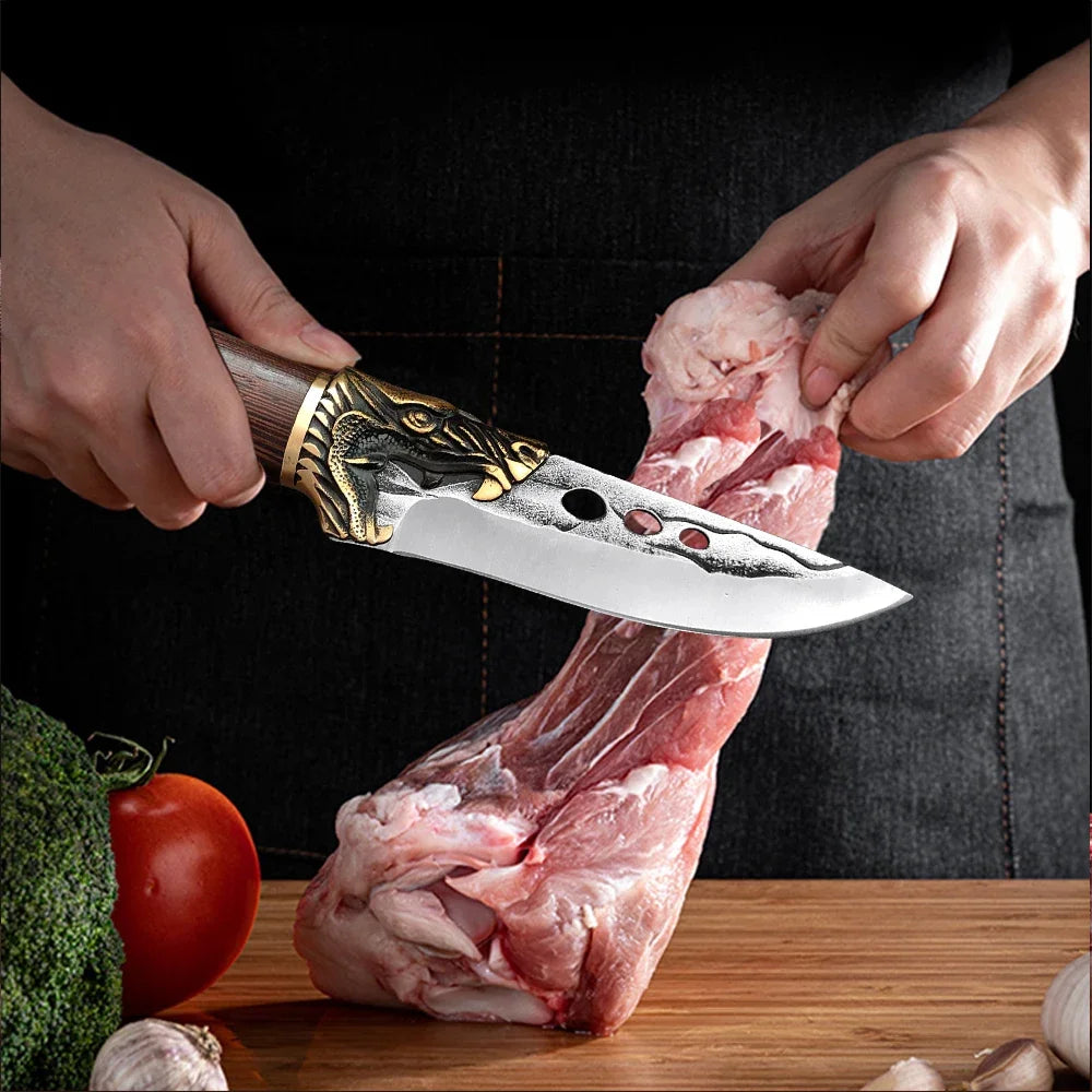 InLeung Forged Boning Knife – 10" Stainless Steel Chef Knife Boning Knife Axl
