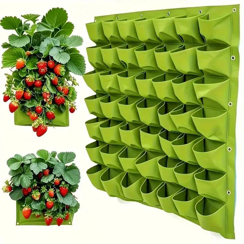 Vertical Wall Planter Bags – 9, 18 & 49 Pocket Grow Bags Vertical Garden Planter Axl