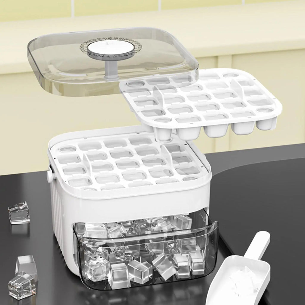 50-Grid Ice Cube Tray – Easy Release Reusable Ice Maker Mold Ice Cube Tray Axl
