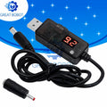 USB Boost Converter 5V to 9V/12V Step-Up Cable + 3.5×1.35mm USB Voltage Converter Axl Default Title