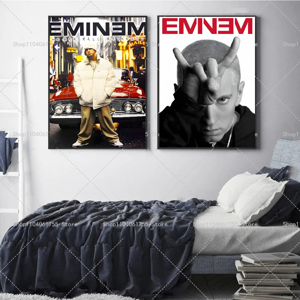 Rapper Music Icon Wall Poster – Self-Adhesive Waterproof Sticker Wall Art Poster Axl
