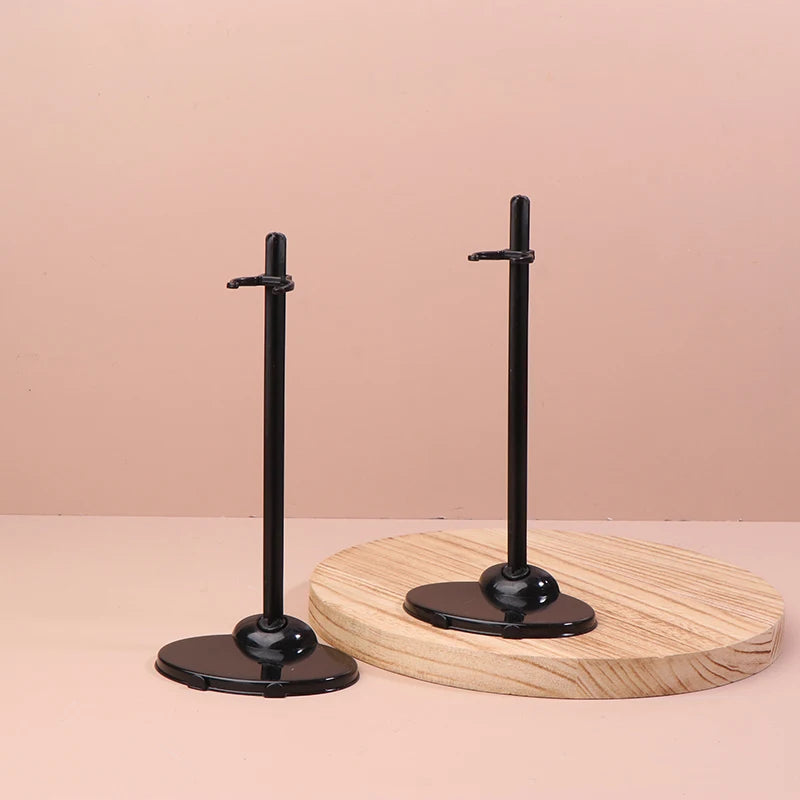 2PCS Clear Doll Display Stand – 1/6 Figure & Toy Holder Doll Display Stand Axl Black