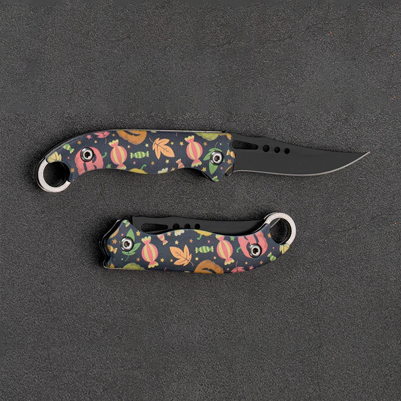 Mini Folding Pocket Knife – Stainless Steel EDC Camping Tool Folding Pocket Knife Axl 1pc knife HA1