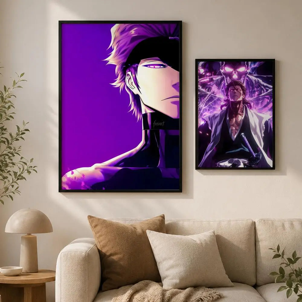 Sosuke Aizen Anime Poster – Waterproof Self-Adhesive Wall Art Anime Wall Poster Axl