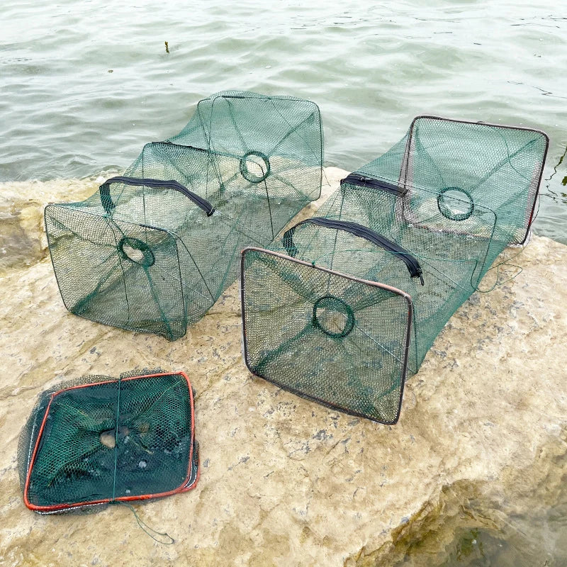 Foldable Fishing Trap Net – Crab, Lobster & Crawfish Catcher Fishing Trap Net Axl