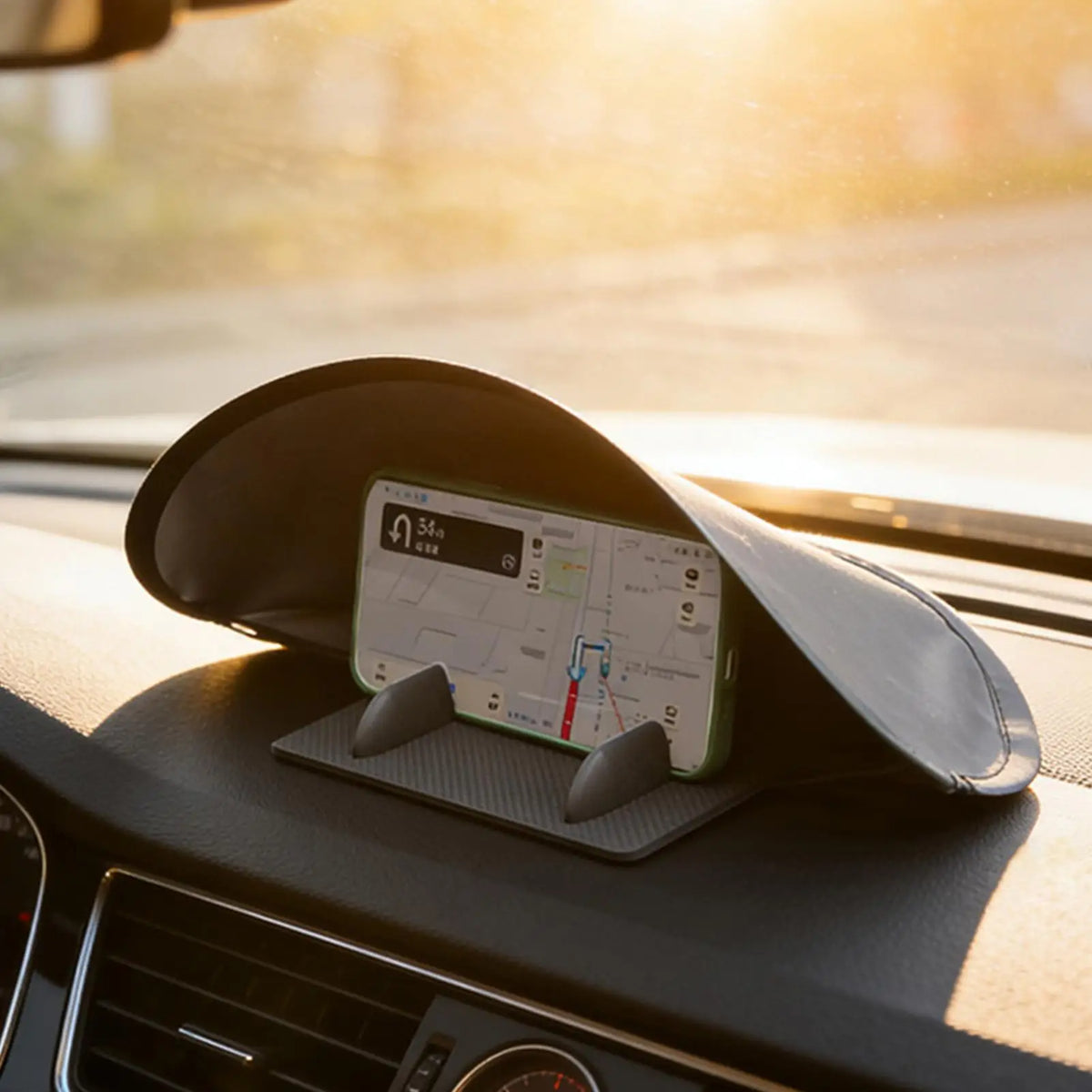 Foldable Car Phone Sunshade – Anti-Glare Dashboard Sun Shield Car Phone Sunshade Axl