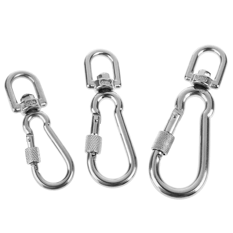 Stainless Steel Swivel Snap Hook Carabiner Clip | Dog Leash Dog Leash Clip Axl