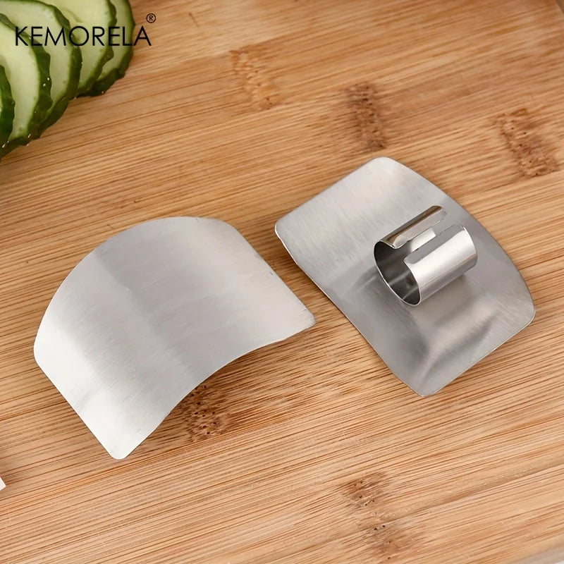 KEMORELA Stainless Steel Vegetable Cutter with Finger Guard Kitchen Safety Tool Axl