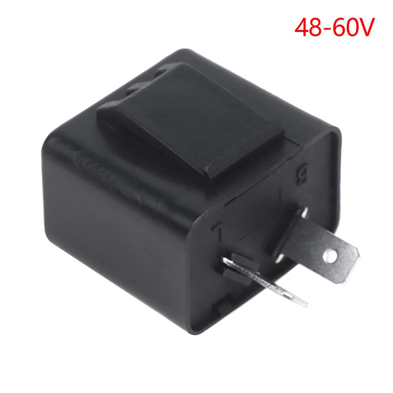 2-Pin Flasher Relay 12V 48V 60V – Buzzer Blinker Turn Signal Flasher Relay Axl B