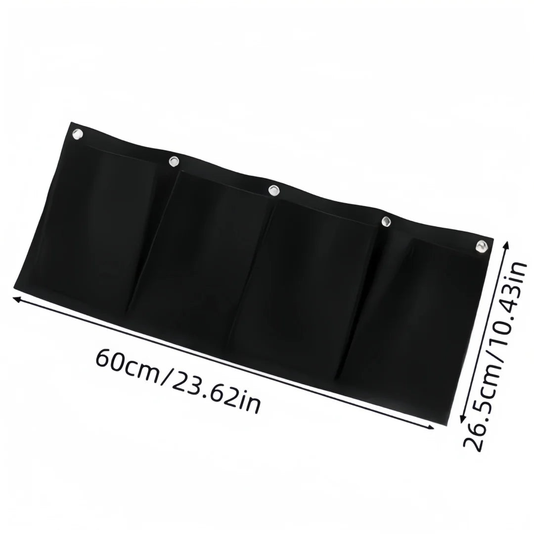 Foldable Felt Wall Planter Bag | Vertical Garden Grow Bag Wall Planter Bag Axl black