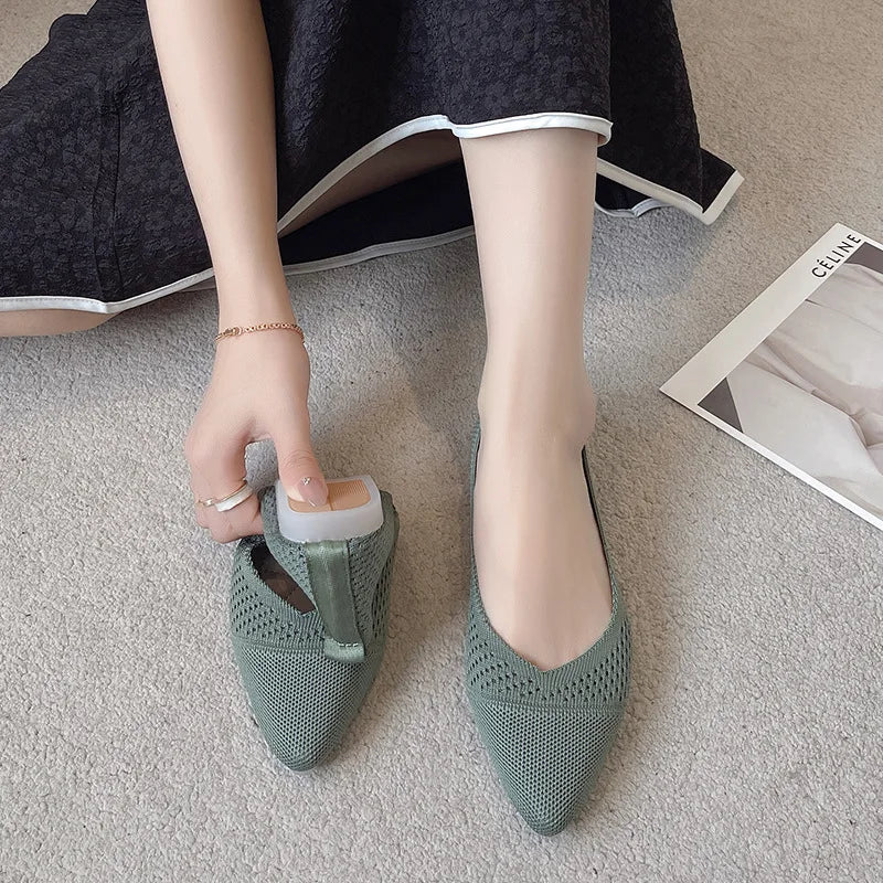 Women's Breathable Mesh Ballet Flats – Slip-On Comfort Loafers Women's Ballet Flats Axl