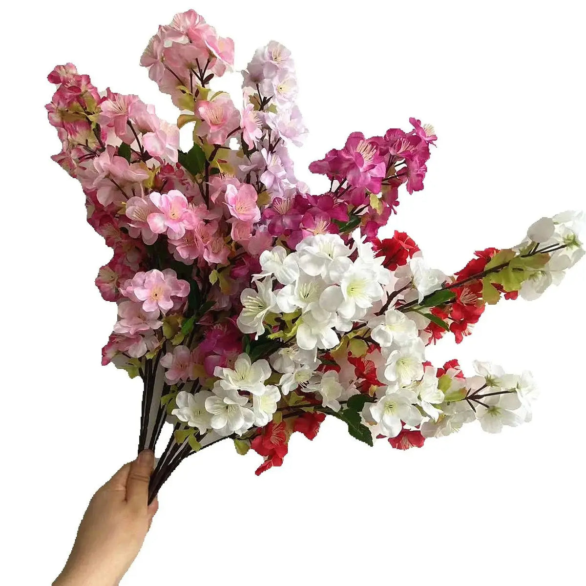 Silk Artificial Cherry Blossom Branch 67cm | Sakura Décor Artificial Flower Branch Axl