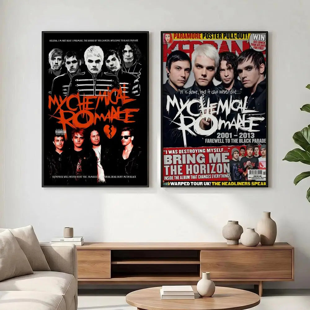 My Chemical Romance HD Rock Band Wall Poster | Home Decor Wall Art Poster Axl