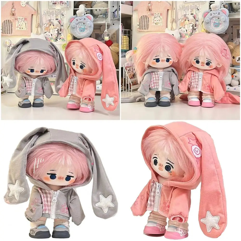 20cm Doll Rabbit Ear Mini Sweatshirt Jacket | Doll Outfit Doll Outfit Axl