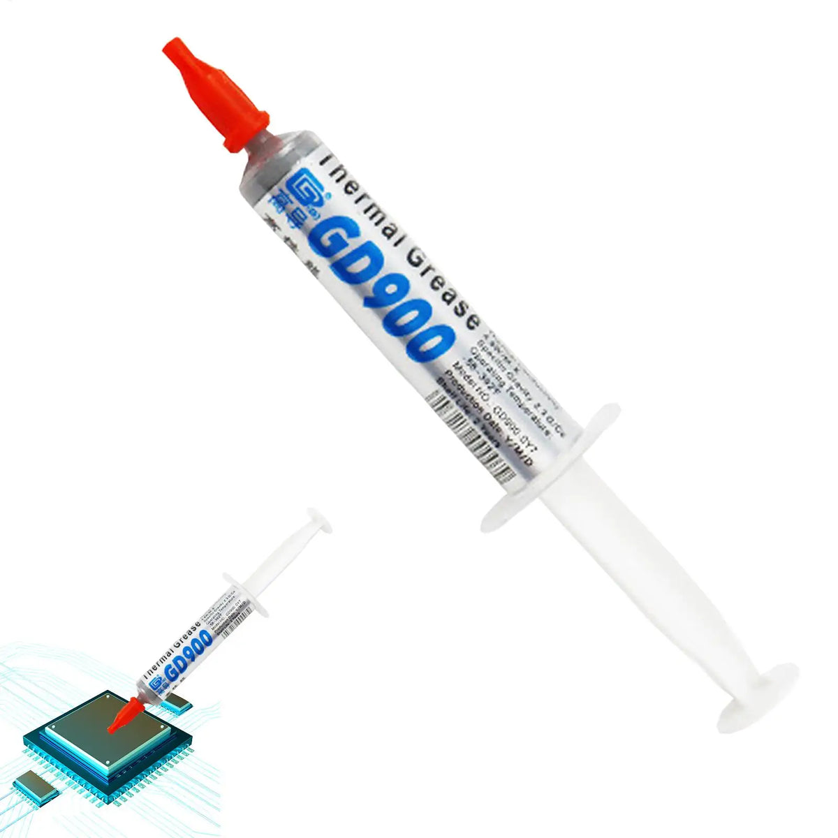 GD900 Thermal Paste Syringe – CPU & GPU Heatsink Compound Thermal Paste Axl