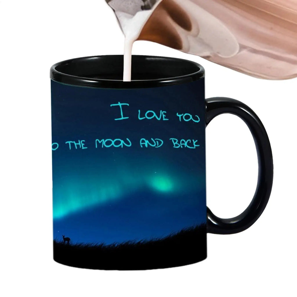 Northern Lights Heat Changing Magic Mug – 350ml Ceramic Colour Changing Mug Axl