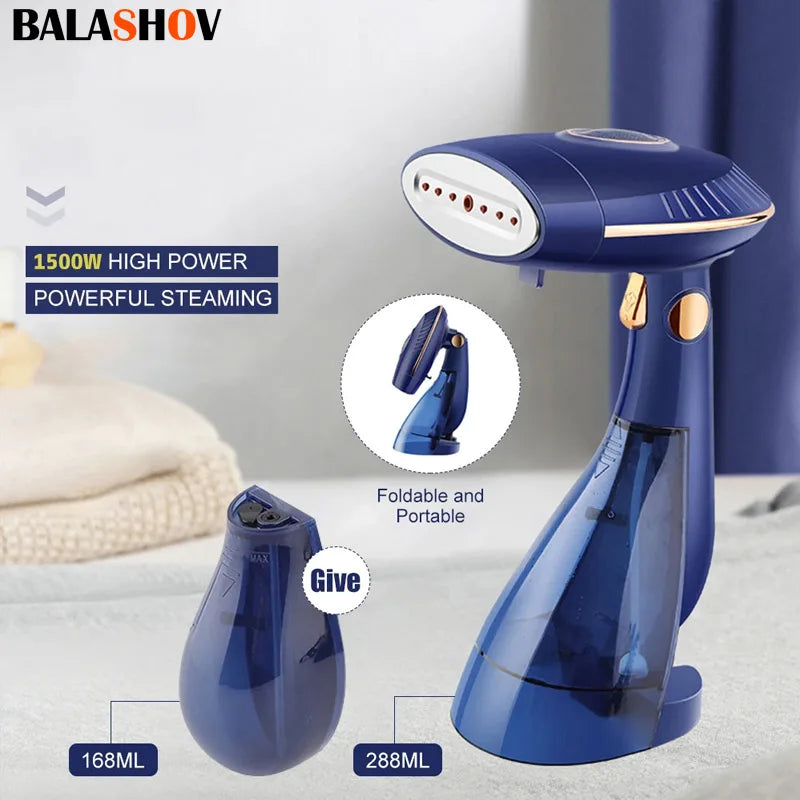 BALASHOV 1500W Handheld Garment Steamer – Home & Travel Garment Steamer Axl